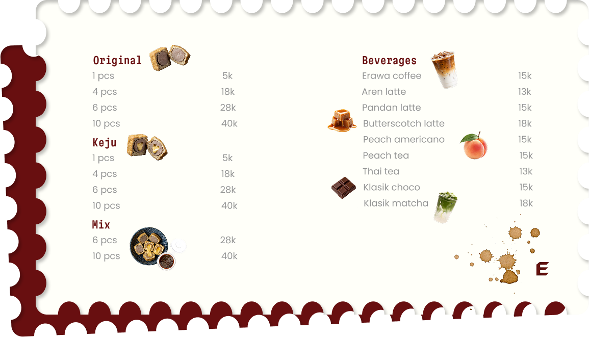 Menu Erawa Coffee